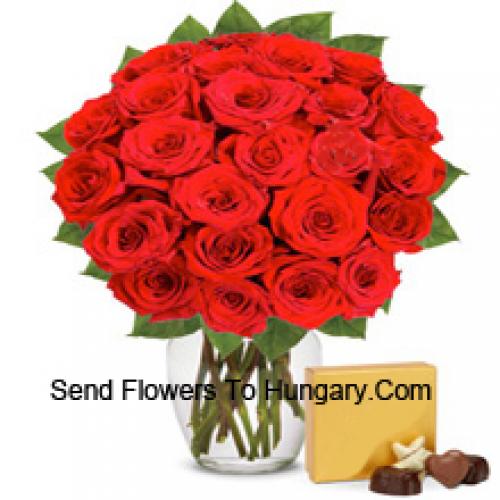 31 Red Roses with Imported Chocolates