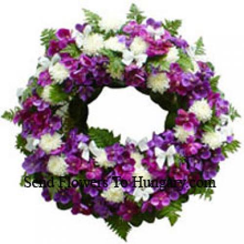 Elegant Assorted Flower Wreath