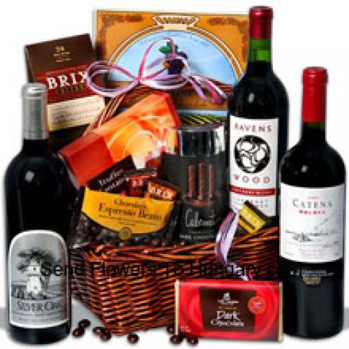 Gift Basket with Exclusive Wine