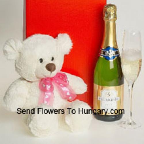 Sparkling Wine And Teddy Bear